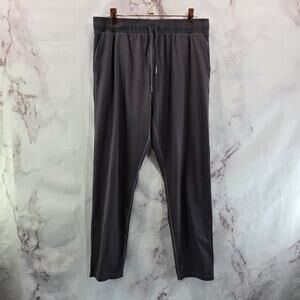 Zyia Pants Womens Medium Gray High Rise Drawstring Pull On Lounge Recovery